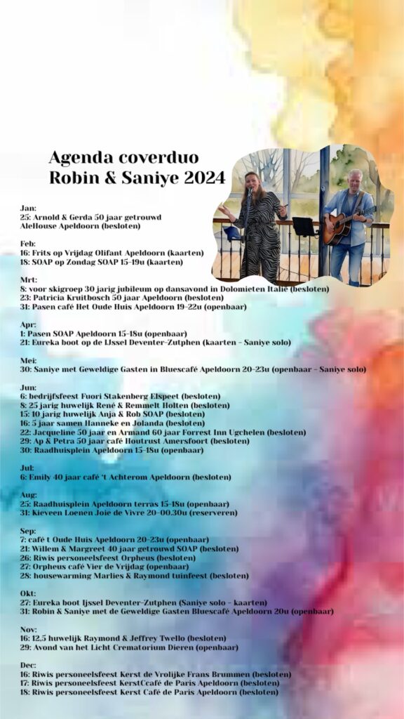 Agenda coverduo Robin & Saniye 2024